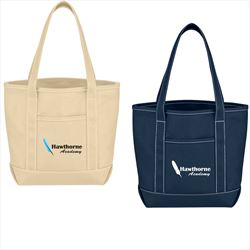 JH3251 Small Cotton Canvas Yacht Tote With Custom Imprint